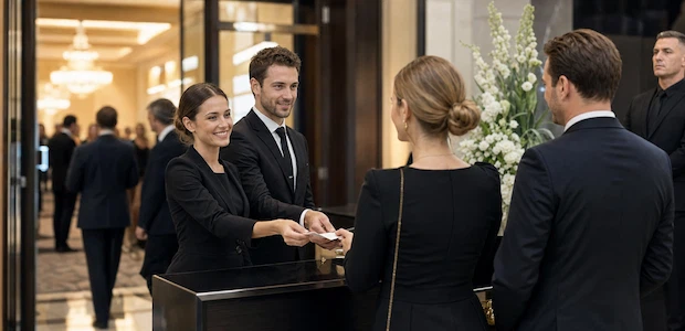 Accueil prestige lors d’un événement